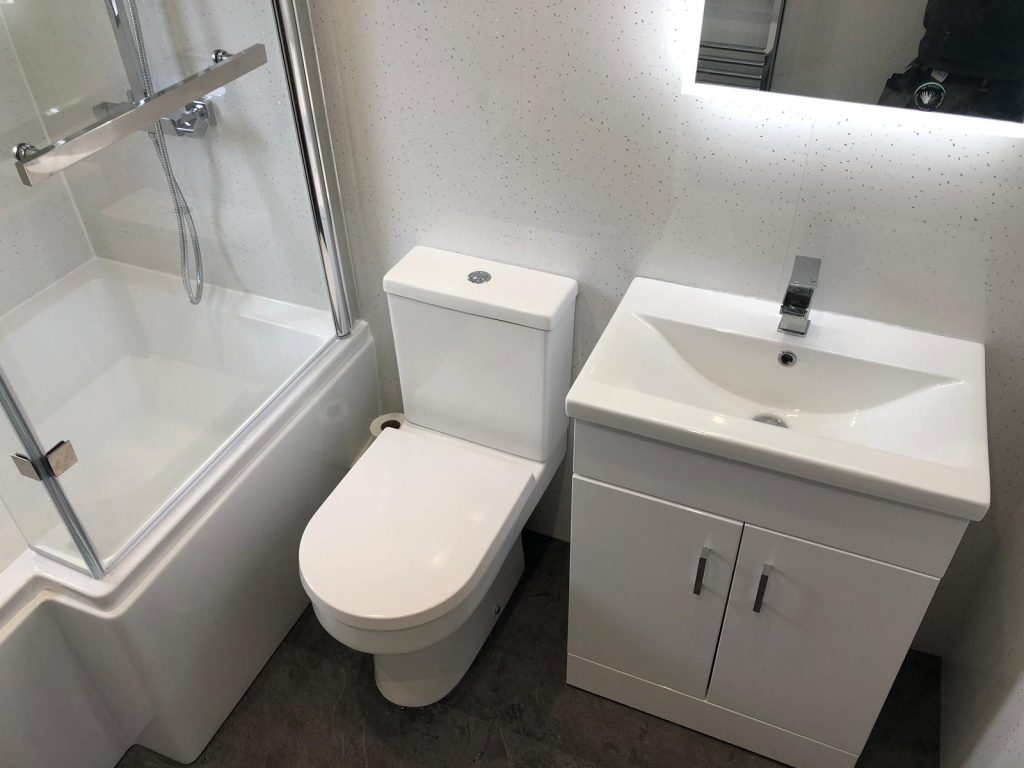 Bathroom refurbishment Belfast. PVC Panels. Choice Interiors